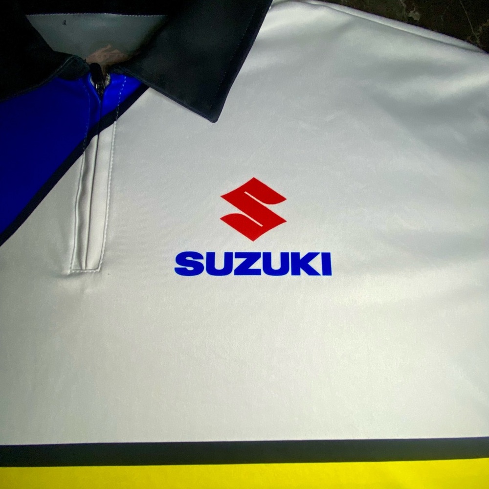 Suzuki Racing Polo Shirt XXL Factory Effex Motocross Team Performance Shirt - Picture 4 of 9